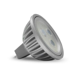 ampoule 4 leds blanc chaud dicroice 10/30V 5W GU5.3 MR16 *50mm 30°