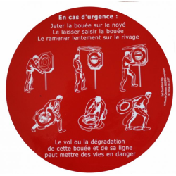 Autocollant " en cas d'urgence "