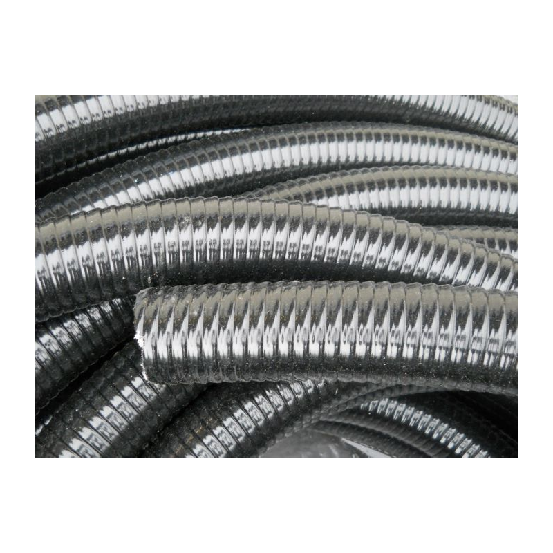 Tuyau souple PVC noir - Renforcé - Diam: 10mm - Long: 10m