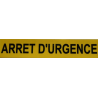 Autocollant arrêt d'urgence